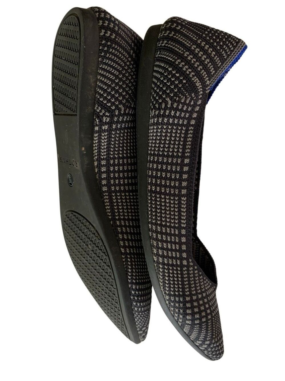 Rothy's Glen Plaid Pointed Retired flats women's size 7.5 - Picture 4 of 6